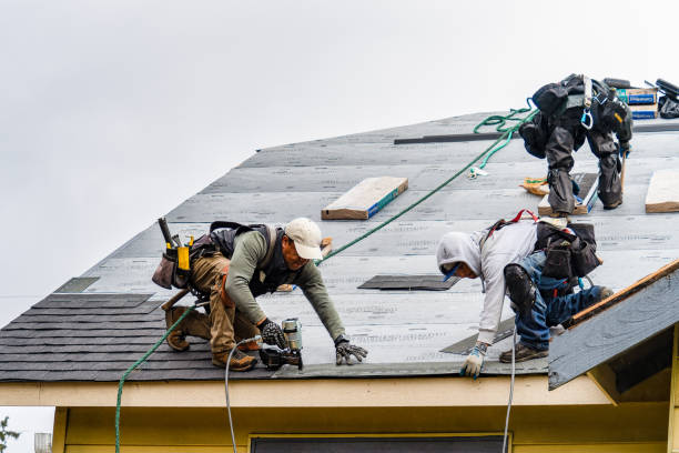 Professional Gutter Installation technician working in Weldona, CO